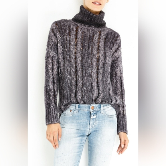 Avant Toi Knit Turtleneck Gray Size Medium